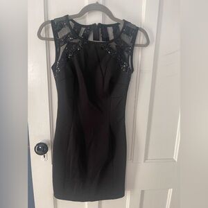 Tobi Black Sequin Mini Dress XS